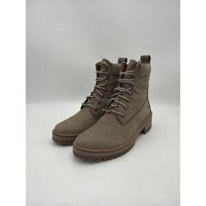 EUC TIMBERLAND Women’s Size 8.5 Courmayeur Valley 6" BOOTS A1RQX Taupe Nubuck